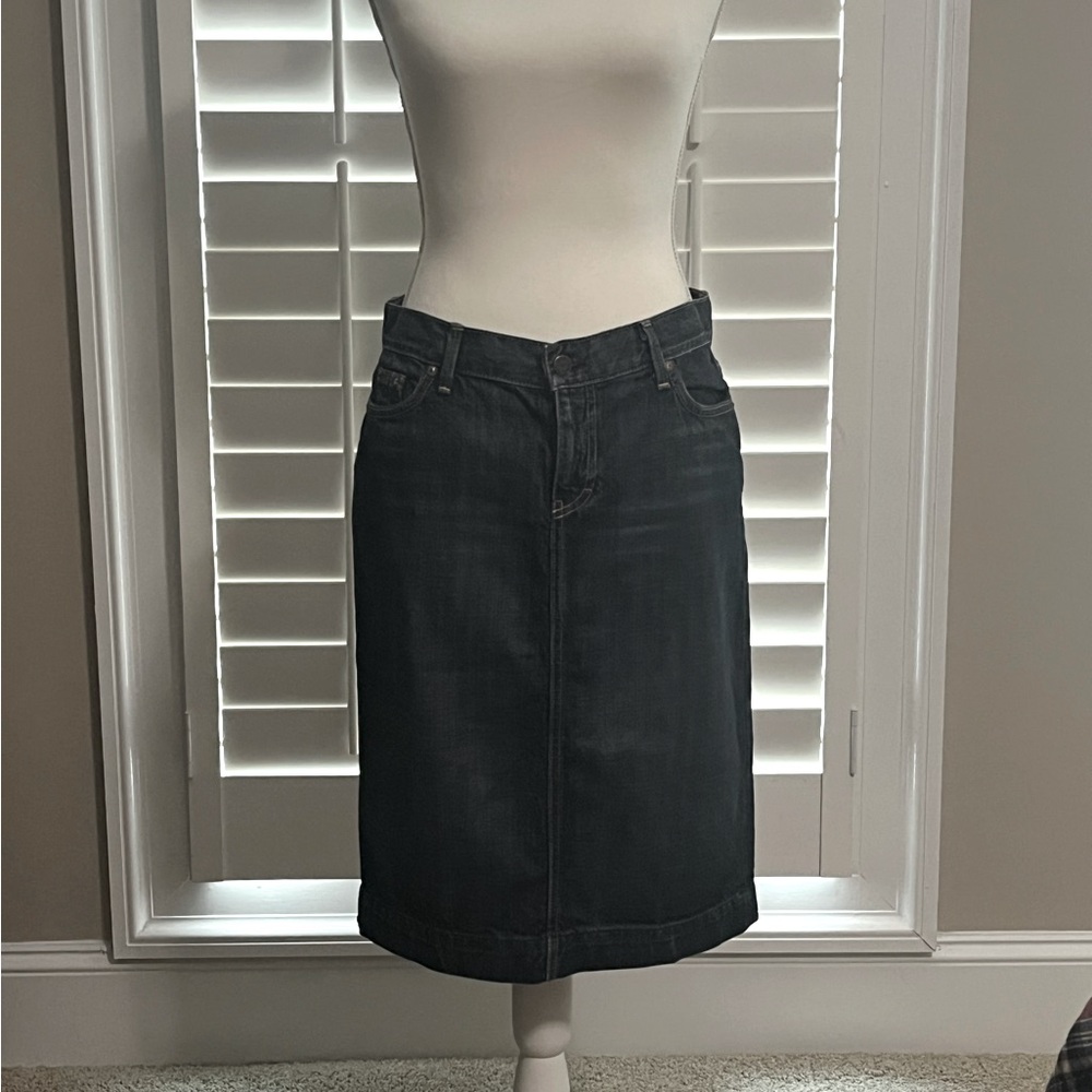 Jcrew Denim Pencil Skirt 30
